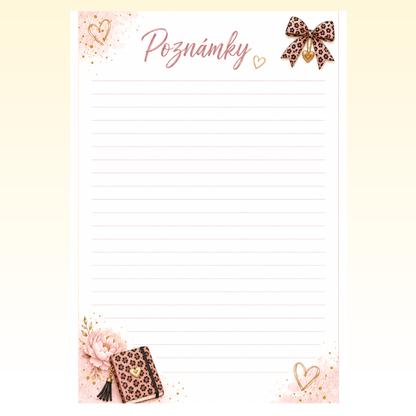 Poznámky Leopard - linky, tečky